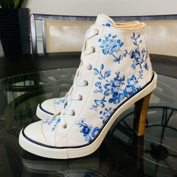 Ralph Lauren Collection Purple Label Raelyn Floral Trainer Pump Women’s Size 8.5 - Picture 2 of 10